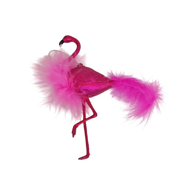 Flamingo Mug from Coastal Christmas and Flamingo Feathery Ornament - Picture 2 of 12